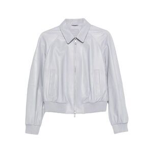 Desa 1972 Women Leather Raglan Bomber Jacket